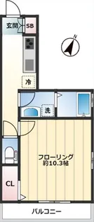 ラメール【2階】の間取り