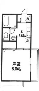 パークサイドA棟【2階】の間取り