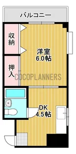 コーポ宝島No,8【2階】の間取り