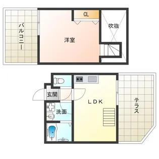 ウエストキャピタル梅田【8階】の間取り