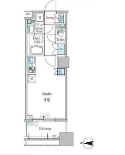 パークキューブ亀戸【3階】の間取り