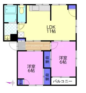 コーポソレイユ 2【3階】の間取り