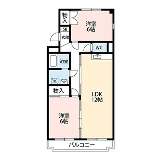 エクシア保坂【1階】の間取り