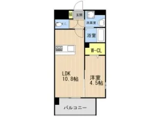 LIBTH安里【3階】の間取り
