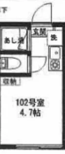 落合テラス1号館【1階】の間取り