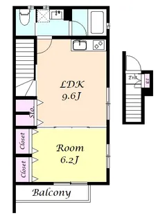 アローワン【2階】の間取り