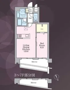 ラグゼナ平井サウス【2階】の間取り