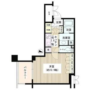 アゼリアテラス新宿【6階】の間取り