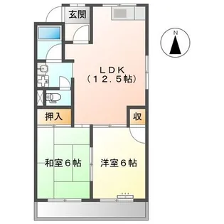 エバーハイムL【2階】の間取り