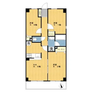 メゾンアコール鷺沼【4階】の間取り