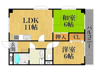 Vコート【2階】の間取り