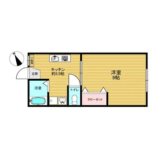 コバヤシコーポ【2階】の間取り