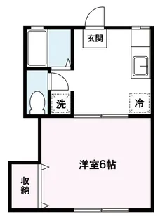 サニーハイツ【1階】の間取り