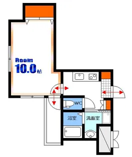 FK BLD【13階】の間取り