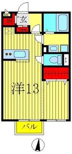カトルセゾンA【1階】の間取り
