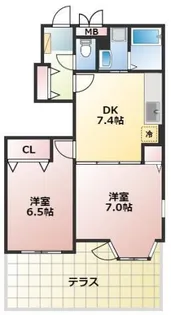 ニューラベンダー【1階】の間取り