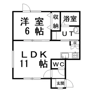 LaLa・ミモザ【2階】の間取り