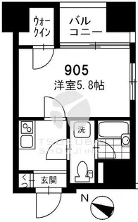 サンパティーク日本橋三越前【9階】の間取り