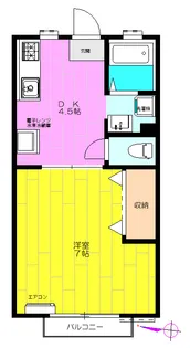 シティハイツII【1階】の間取り