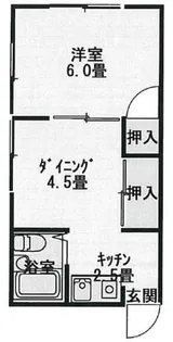 グリーンコートタカミ【1階】の間取り