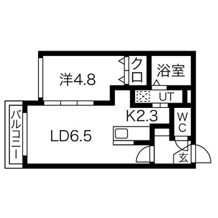 エルプレシア南22条【2階】の間取り