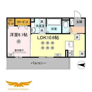 アクアフェリーチェA棟【1階】の間取り