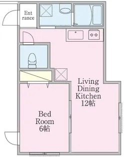 Miaow Chigasaki【1階】の間取り