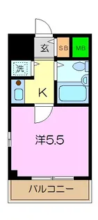 ロイヤルプラザ金沢文庫【2階】の間取り