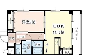 グラウィス【1階】の間取り