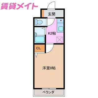 エスポワール神成【1階】の間取り