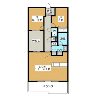 プレイズ徳重【2階】の間取り