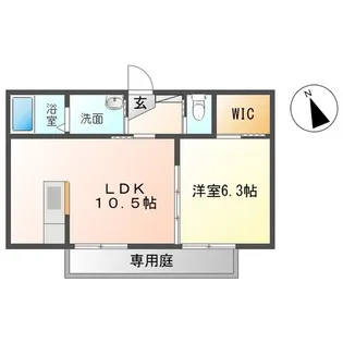 リッシュ安芸中野 A【1階】の間取り