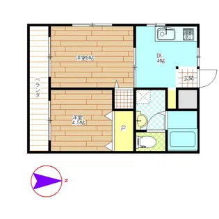 コンフォーツメゾンの間取り