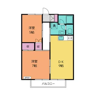 コーポヤマニ【2階】の間取り
