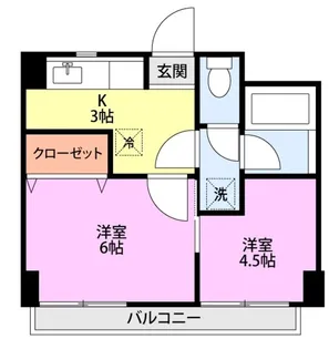 本町セブンハイツ【3階】の間取り
