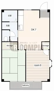 ハイツけいがく【2階】の間取り
