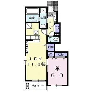 トーラスIV【1階】の間取り