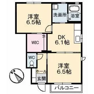 メゾンRYOSEN【1階】の間取り