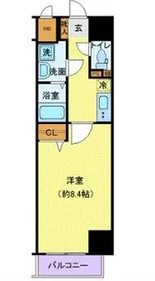 ジェノヴィア西新宿グリーンウォール【11階】の間取り