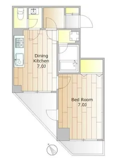 グランドゥール等々力【4階】の間取り