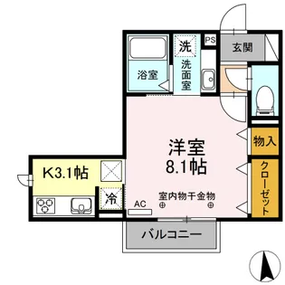 メゾンときVI【1階】の間取り