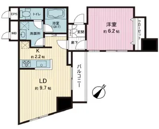 カテリーナ代々木プレイス【13階】の間取り