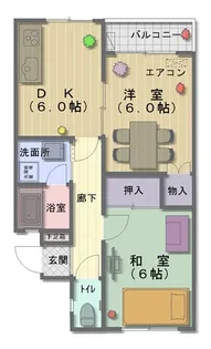 ベルメゾン【2階】の間取り