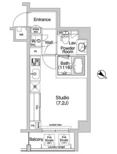 コンフォリア神楽坂【1階】の間取り