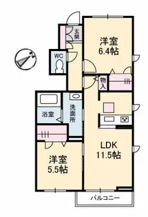 アーバンコート光【1階】の間取り
