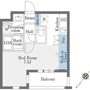 LA DOUCEUR巣鴨EAST【4階】の間取り