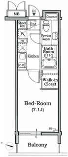 レジディア文京本駒込【2階】の間取り