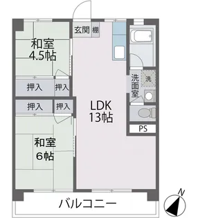 メゾン住吉【4階】の間取り