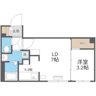 Riz発寒【2階】の間取り