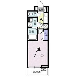 バンブーII【1階】の間取り